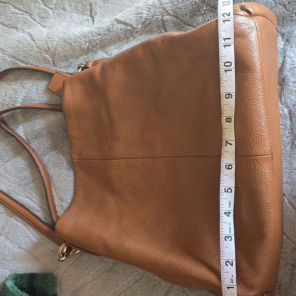 Coach New York Brown pebbled leather slouch handbag See Photos - Picture 15 of 16